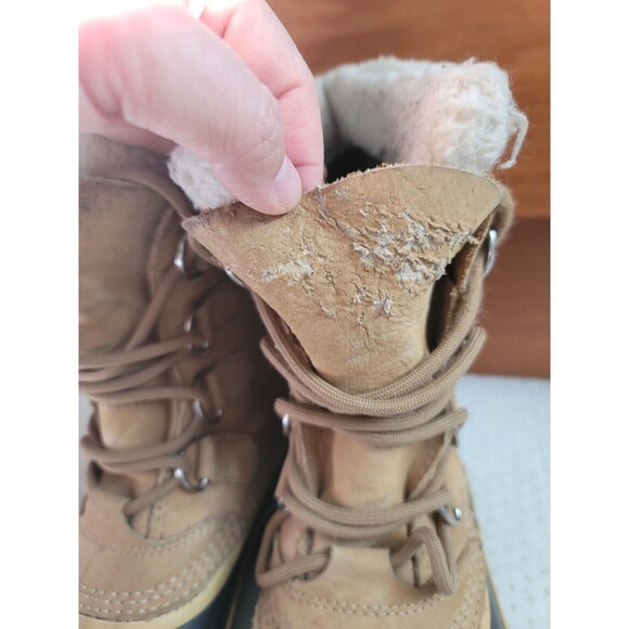 SOREL Womens CARIBOU Waterproof Winter Snow Boot NL1005-280 Size US 6 Fur Lined - Picture 11 of 12